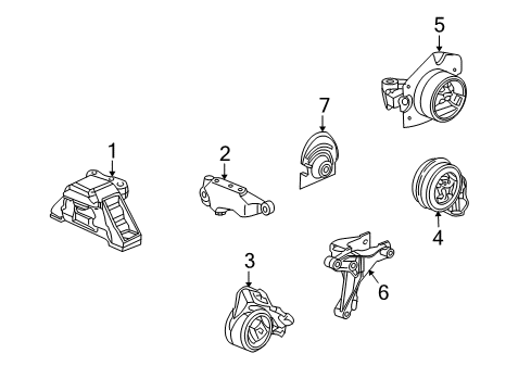 2008 Pontiac G5 Shield, Trans Rear Mount Heat Diagram for 22710007