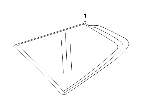 2021 Buick Enclave Glass & Hardware - Quarter Panel Diagram