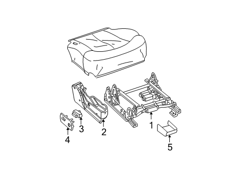 2003 Chevy Avalanche 1500 Tracks & Components Diagram 4 - Thumbnail