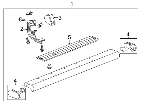 2012 Chevy Silverado 1500 Running Board Diagram 5 - Thumbnail