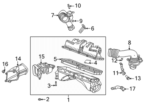 2023 Cadillac CT4 Duct Assembly, A/Cl Otlt Diagram for 84938253