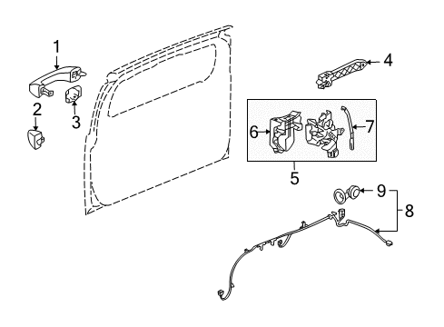 2007 Hummer H3 Cargo Door, Electrical Diagram