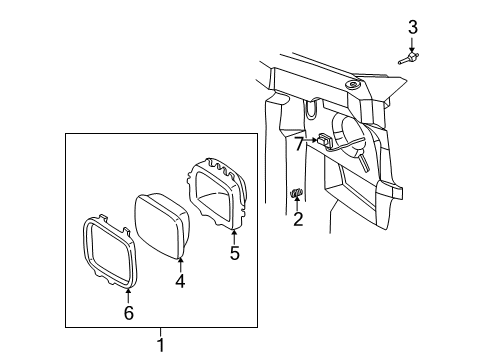 2000 GMC Savana 3500 Headlamps, Electrical Diagram 2 - Thumbnail