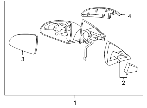 2010 Pontiac G6 Outside Mirrors Diagram