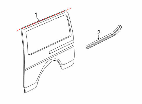 1997 GMC Savana 1500 Body Side Panel Diagram 2 - Thumbnail