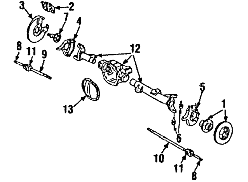 1986 GMC C2500 Front Brakes Diagram 2 - Thumbnail