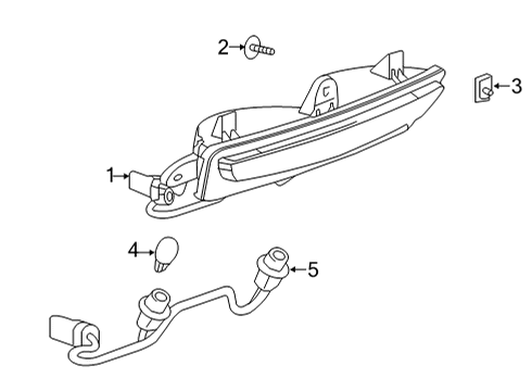 2020 Cadillac CT5 Backup Lamps Diagram