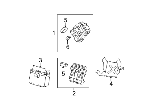 2012 GMC Sierra 1500 Block Assembly, Fuse Diagram for 22925213