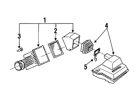 1995 Chevy Lumina APV Air Intake Diagram 2 - Thumbnail