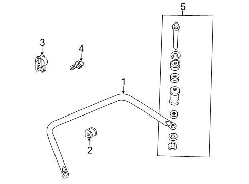 2004 Pontiac Bonneville Rear Suspension, Control Arm Diagram 3 - Thumbnail