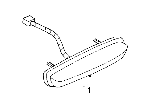 1994 Saturn SC1 High Mount Lamps Diagram