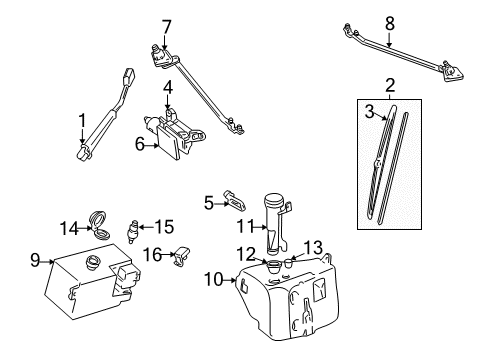 1995 GMC C3500 Front Wipers Diagram