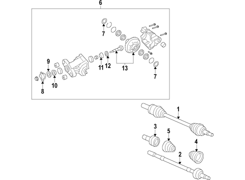 2022 Chevy Camaro SHAFT ASM-PROP Diagram for 87839797