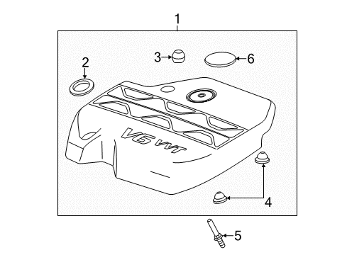 2015 Chevy Impala Engine Appearance Cover Diagram 2 - Thumbnail