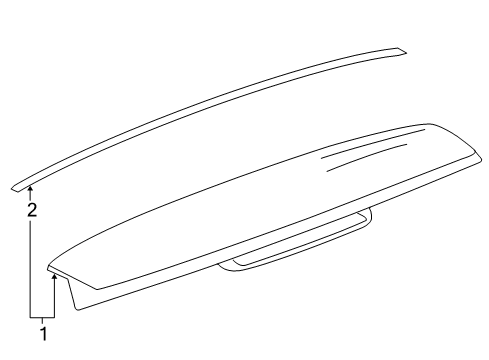 2008 GMC Yukon Rear Spoiler Diagram 2 - Thumbnail