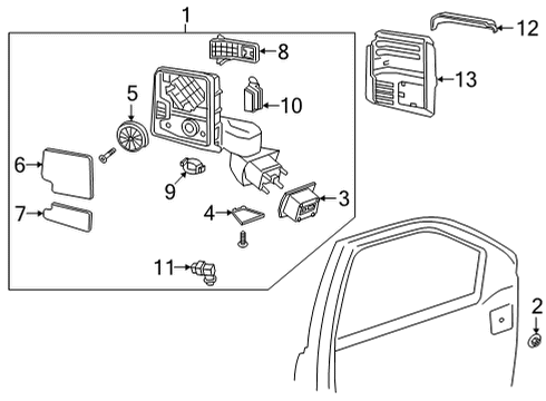 2023 GMC Sierra 2500 HD Automatic Temperature Controls Diagram 7 - Thumbnail