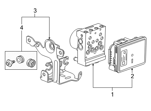 2016 Chevy Silverado 1500 ABS Components, Electrical Diagram