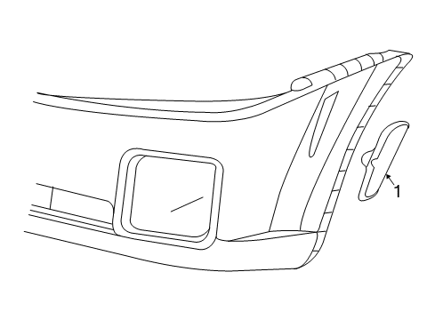 2007 Cadillac CTS Lamp Assembly, Front Side Marker (L.H.) Diagram for 15930691