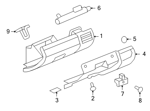 2008 Saturn Sky Glove Box Diagram