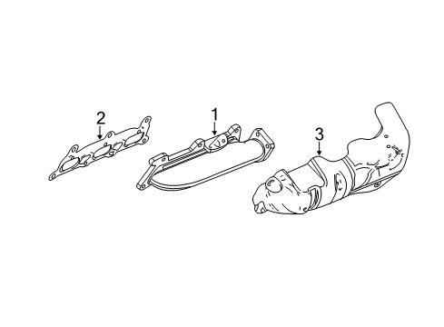 2011 Cadillac SRX Shield,Exhaust Manifold Front Heat Diagram for 12791725