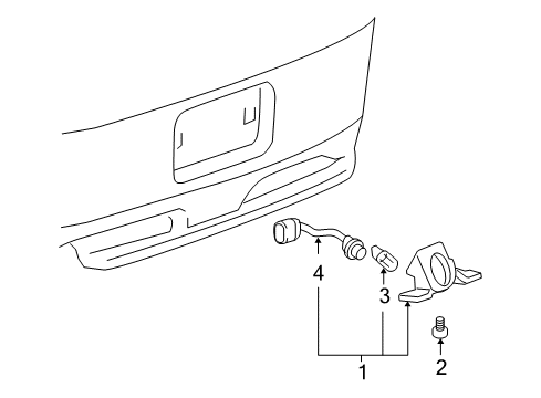 2008 Chevy Cobalt License Lamps Diagram 1 - Thumbnail