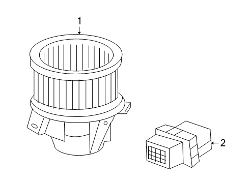 2014 GMC Terrain Blower Motor & Fan, Air Condition Diagram