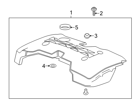 2019 GMC Acadia Engine Appearance Cover Diagram 1 - Thumbnail