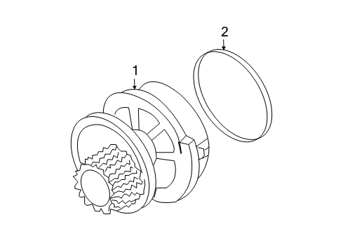 2007 Chevy Aveo5 Cooling System, Radiator, Water Pump, Cooling Fan Diagram 1 - Thumbnail