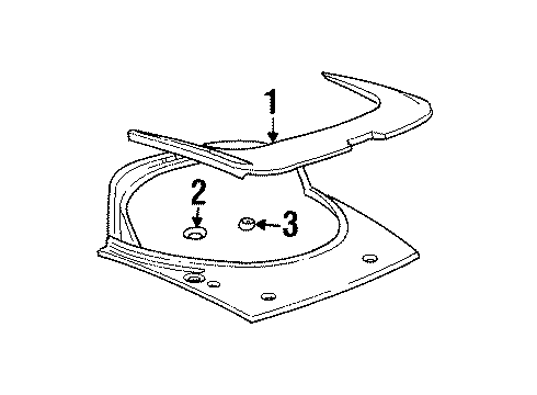 1998 Pontiac Firebird Rear Spoiler Diagram