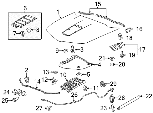 2014 Chevy Camaro Nut Assembly, Hexagon Conical Washer W/Sealer Open Ended Ac Diagram for 11570702