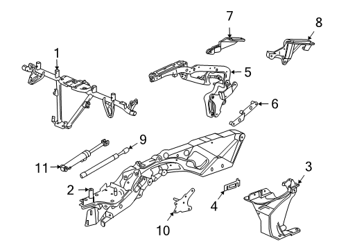 2006 Cadillac XLR Convertible Top, Body Diagram 1 - Thumbnail