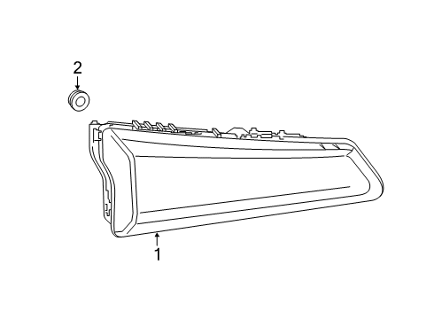 2022 Cadillac XT4 Signal Lamps Diagram