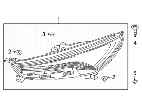 2024 Buick Enclave Daytime Running Lamp Components Diagram