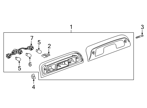 2021 GMC Sierra 1500 Bulbs Diagram 2 - Thumbnail