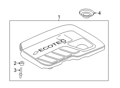 2019 Chevy Malibu Engine Appearance Cover Diagram 2 - Thumbnail