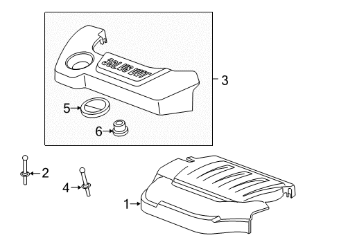 2008 Pontiac G6 Engine Appearance Cover Diagram 2 - Thumbnail