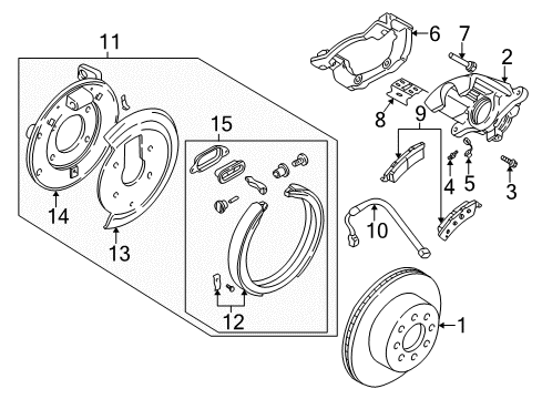 2007 Buick Rainier Pad Kit,Front Disc Brake Diagram for 19178358