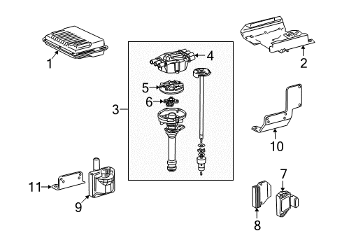 1999 GMC Sonoma Distributor Diagram