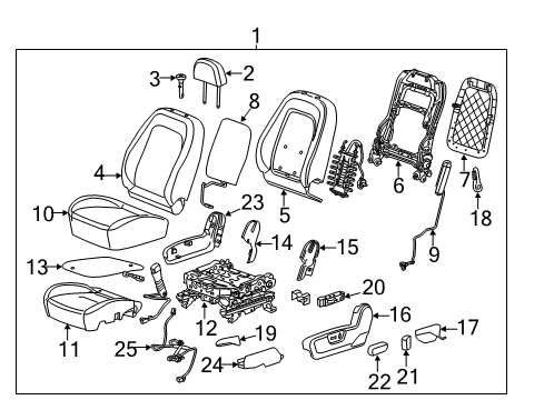 2013 Chevy Captiva Sport Power Seats Diagram