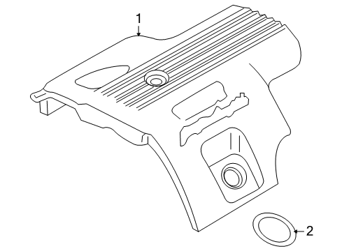 2004 Chevy Impala Engine Appearance Cover Diagram 1 - Thumbnail