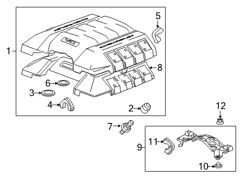 2013 Chevy Camaro Engine Appearance Cover Diagram 3 - Thumbnail