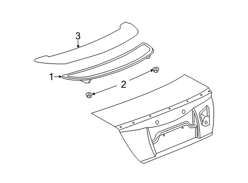 2007 Saturn Ion Rear Spoiler Diagram