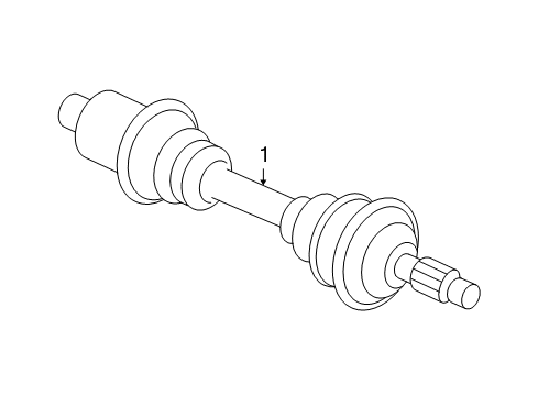 2008 Chevy Malibu Drive Axles - Front Diagram 3 - Thumbnail