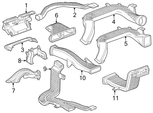 2023 Chevy Colorado Ducts Diagram