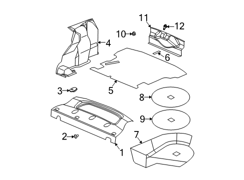 2004 Saturn Ion Interior Trim - Rear Body Diagram 2 - Thumbnail