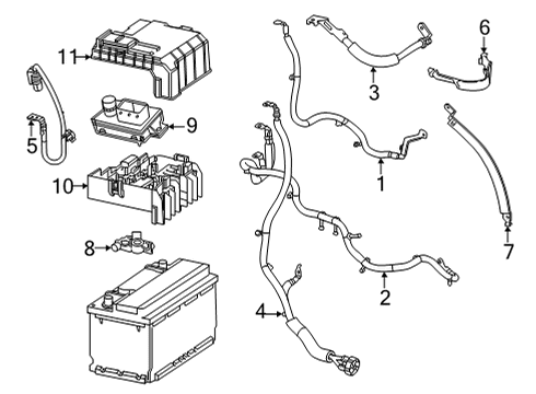 2023 GMC Yukon Harness Assembly, P/S Wrg Diagram for 84871132