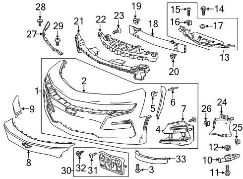 2023 Chevy Camaro Bolt/Screw Diagram for 11547421