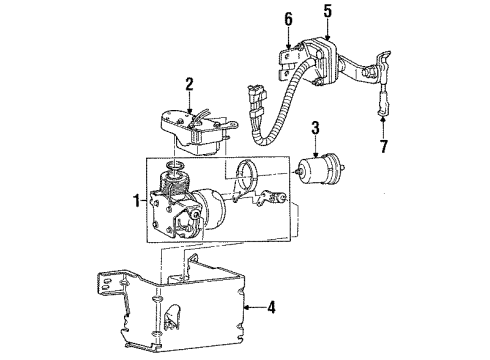 1995 Cadillac Fleetwood Auto Leveling Components Diagram