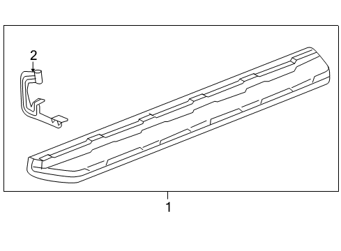 2006 Chevy Avalanche 2500 Step Assembly, Asst Diagram for 10394628