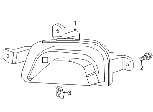 2021 Buick Encore GX Lamp Assembly, Front T/Sig Diagram for 42716021